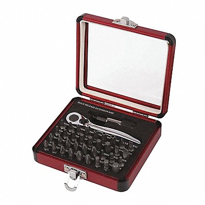 SUNEX TOOLS 9726 Mini Ratchet and Bit Set 38 Pc.