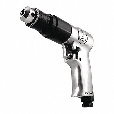 SUNEX TOOLS SX223 Reversible Air Drill 3/8 in Geared Chuck