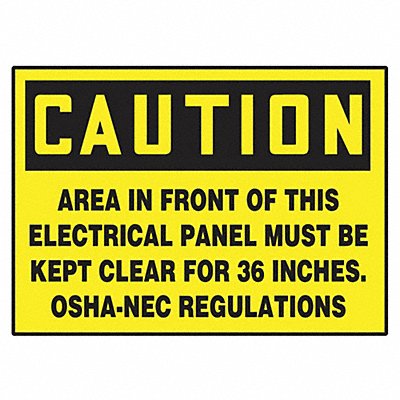 ACCUFORM LELC601VSP Safety Label 3 1/2 inx5 in Vinyl PK5