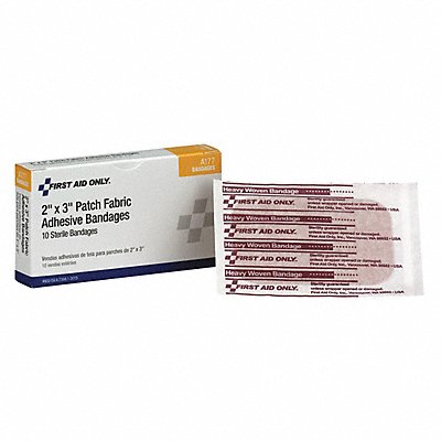 FIRST AID ONLY A177 Strip Bandages 3 x2 Fabric PK10