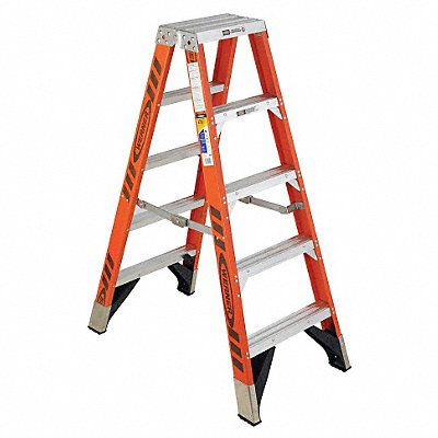 WERNER T7405 Twin Stepladder Fiberglass IAA 5ft T7400
