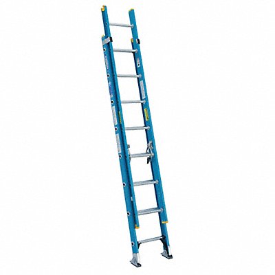 WERNER D60162 Extension Ladder Fiberglass 16 ft I