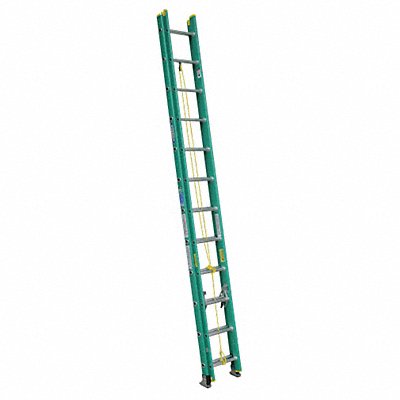 WERNER D59242 Extension Ladder Fiberglass 24 ft II