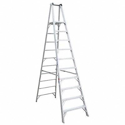 WERNER P410 Platform Stepladder 10 ft Aluminum 300lb