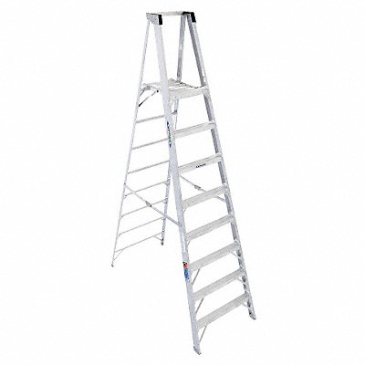 WERNER P378 Platform Stepladder 8 ft Aluminum 300 lb