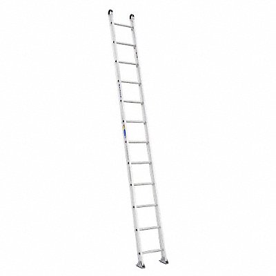 WERNER 5121 Straight Ladder H 12 ft Aluminum