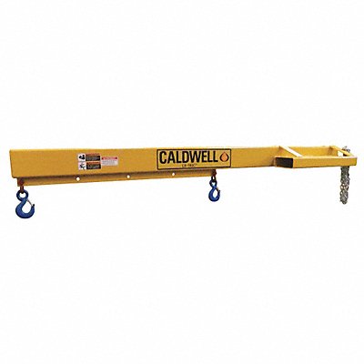 CALDWELL EB40F Forklift Boom 20 1/4 W 4 000 lb Yellow