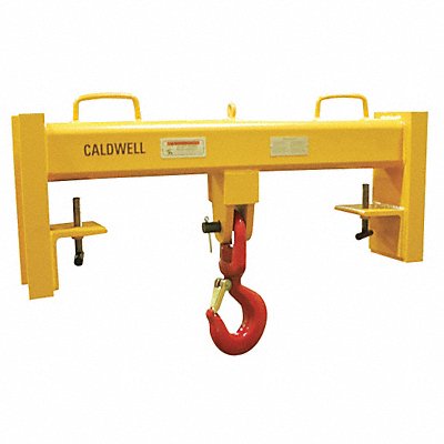 CALDWELL 10S1536 Forklift Lifting Beam 30 000 lb Yellow