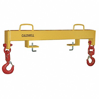 CALDWELL 15220S Forklift Lifting Beam 4 000 lb Yellow