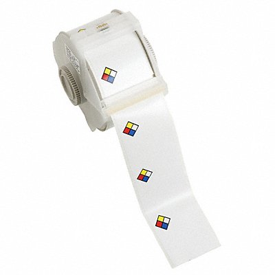 BRADY 115772 Label Vinyl Red/Blue/Yellow/White