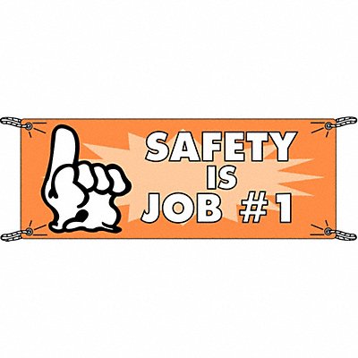BRADY 106292 Banner 48 in x 120 in Vinyl