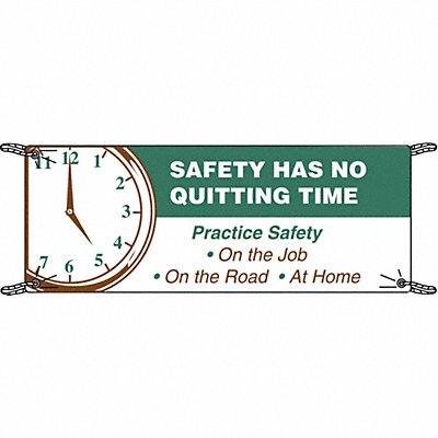 BRADY 106329 Banner 36 in x 60 in Polyethylene
