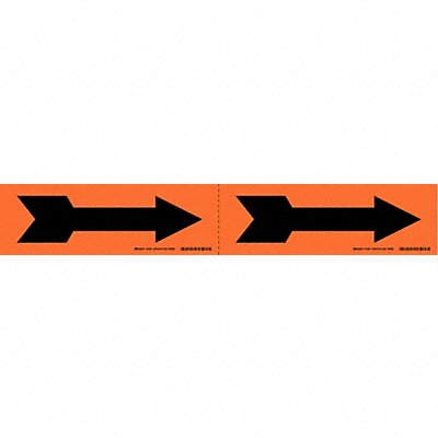BRADY 76504 Pipe Marker (Arrow) 2 1/4in H 7in W