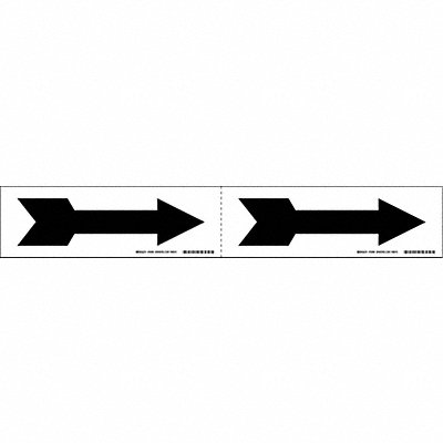 BRADY 76506 Pipe Marker (Arrow) 2 1/4in H 7in W