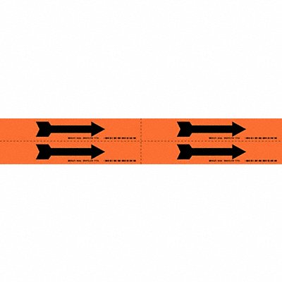 BRADY 93262 Pipe Marker (Arrow) 1 1/8in H 7in W