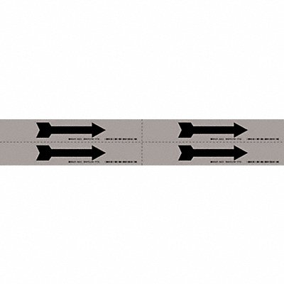 BRADY 93272 Pipe Marker (Arrow) 1 1/8in H 7in W