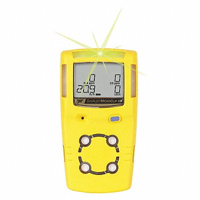 HONEYWELL MCX3XW00YNA Multi-Gas Detector 2 Gas O2 LEL Yellow