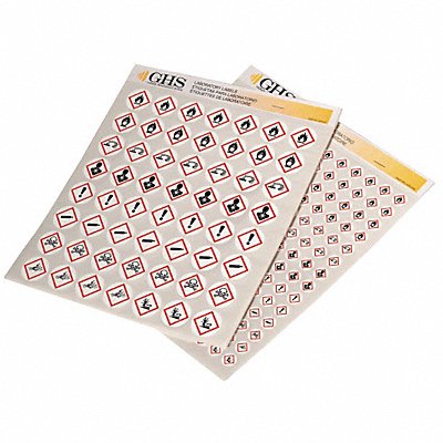 GHS SAFETY GHS1300 Hazard Class Decal Variety Pack