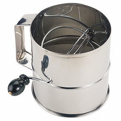 CRESTWARE SFS08 Flour Sifter 8 in Dia SS
