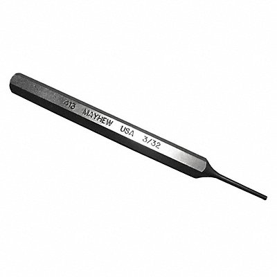MAYHEW SELECT 71001 Pin Punch 4-1/2in L 3/32in Tip Steel