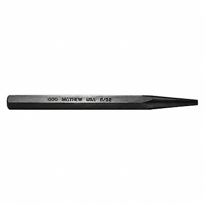 MAYHEW PRO 20005 Solid Punch 5in L 5/32in Tip Steel BO