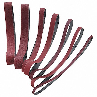 CHICAGO PNEUMATIC 8940169008 Sanding Belt 3/4 in W Medium Red PK10