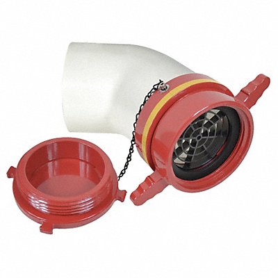MOON AMERICAN 298604525 Dry Hydrant 45 Adaptor 4-1/2 In Female