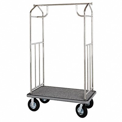 HOSPITALITY 1 SOURCE XDBCEC8 Bellmans Cart Steel 42 x 24 x 71 In