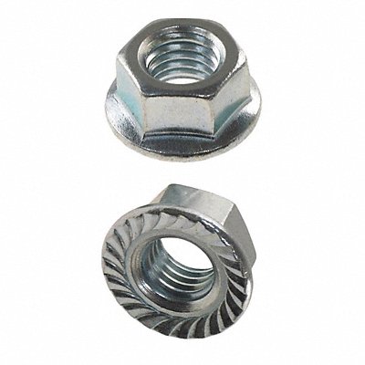 GRAINGER U116120500001 Flange Lock Nut Znc Stl 1/2 -20 GrdA 50PK