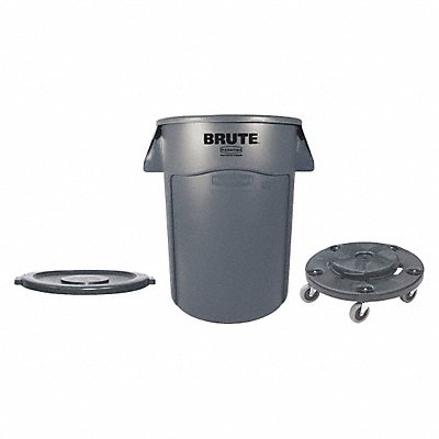 RUBBERMAID COMMERCIAL PRODUCTS FG264360GreyFG264560GreyFG264000BLA Utility Container 44 gal Grey