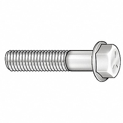 GRAINGER U041320620225 Flange Bolts: Std, Steel, Grade 8, Phosphate and Oil, 2 1/4 in lg, Partially Threaded, Inch, 10 PK