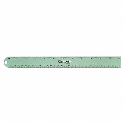 WESTCOTT 14174 Ruler Aluminum 12 In