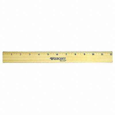 WESTCOTT 5221 Ruler Wood 12 In