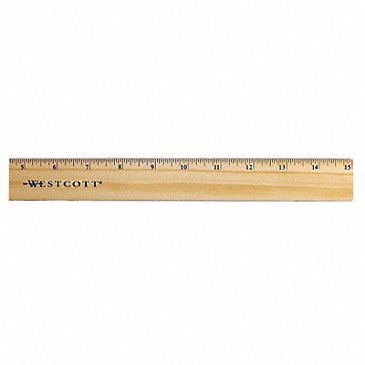 WESTCOTT 5225 Ruler Wood 15 In
