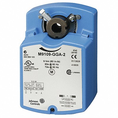 JOHNSON CONTROLS M9109GGC5 Actuator Valve 79.6 in-lb 24V AC