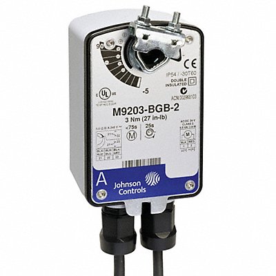 JOHNSON CONTROLS M9203BGA2 Actuator Damper 27 in-lb 24V AC/DC
