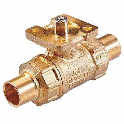 JOHNSON CONTROLS VG1275BG HVAC Ball Valve Two-Way Brass 3/4 in