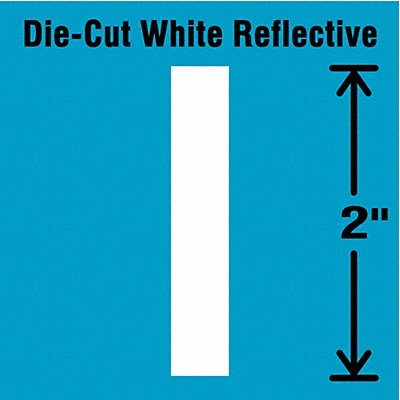 STRANCO INC DWR2I5 Die-Cut Reflective Letter Label I 2In H PK5