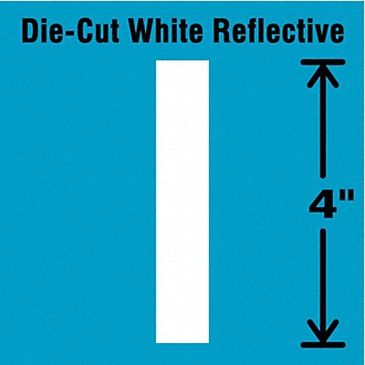 STRANCO INC DWR4I5 K8345 Die-Cut Reflective Letter Label I 4In H PK5