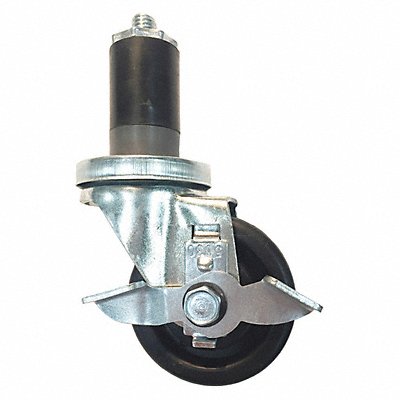 CRETORS 12883 Castor Swivel w/BreakStem 1-1/2in BLK3in