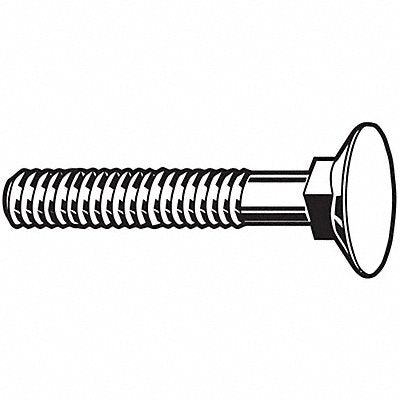 GRAINGER U010370370150 Plow Bolt Zinc 3/8-16x1-1/2 Gr 5 PK25