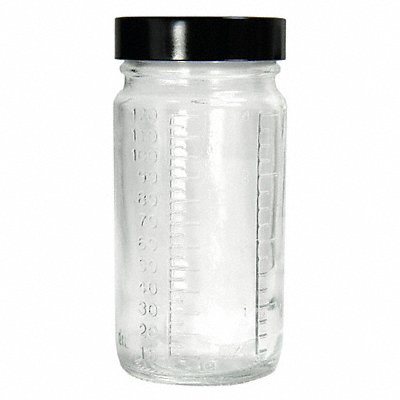 QORPAK GLC01546 Bottle 127 mm H Clear 62 mm Dia PK96