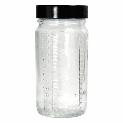 QORPAK GLC01545 Bottle 127 mm H Clear 62 mm Dia PK96