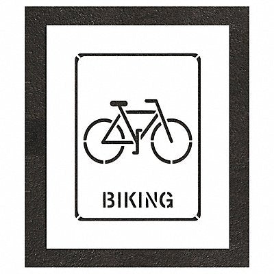 RAE STL11652433 Stencil 0.063 Thick Bicycles Character