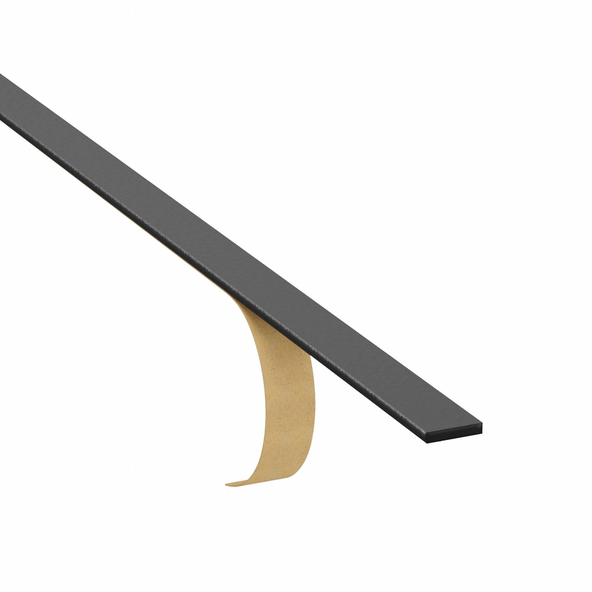 GRAINGER P8125ULRL0100XOH EPDM Neoprene SBR Strip L 50 ft Black