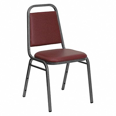 FLASH FURNITURE FDBHF2BYVYLGG Banquet Chair Burgundy Seat Vinyl Seat