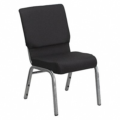 FLASH FURNITURE FDCH02185SVJP02GG Church Chair Black Seat Fabric Seat