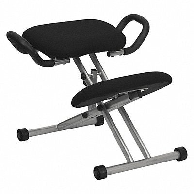 FLASH FURNITURE WL1429GG Side Chair Black Seat Fabric Back