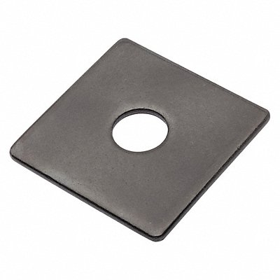 GRAINGER Z8940BOX Square Washer BlkOx Stl 1/2 in 2x0.128in 1PK