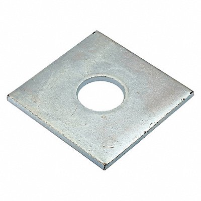 GRAINGER Z8942ZN Square Washer Znc Stl 5/8 in 2x0.128in 1PK